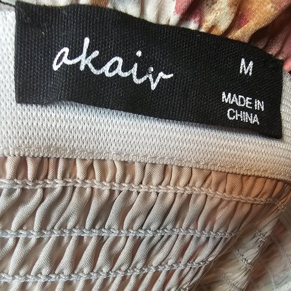 akaiv Off Shoulder Tiered Sleeve Floral Mini Dress - Picture 10 of 10